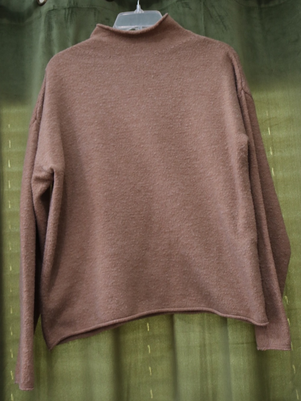 Women’s Brown Mock Neck Sweater